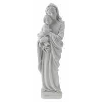 Statue 30 cm - Vierge et Enfant - Blanc