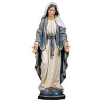 Statue en bois sculpté Vierge Miraculeuse 30 cm couleur