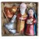 Personnages de crèche de Noël incassables - 4 figurines de 14cm