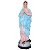 Statue Vierge priante avec mains amovibles 135 cm en résine