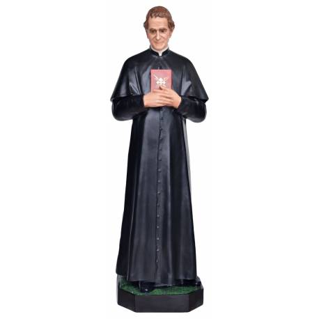 Statue Don Bosco 170 cm with Dominic en fibre de verre