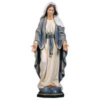 Statue en bois sculpté Vierge Miraculeuse 18cm couleur