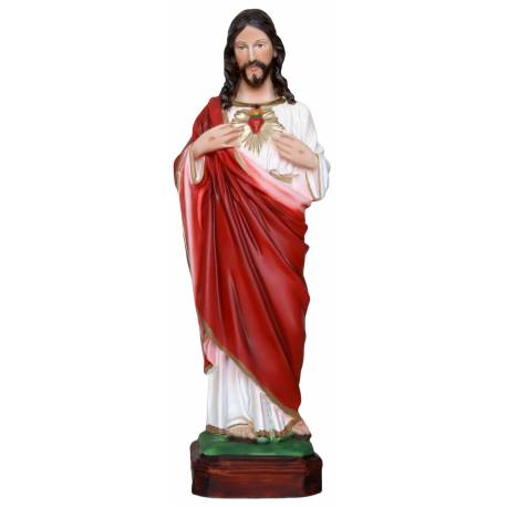 Statue Sacre Coeur De Jesus 30 cm en résine