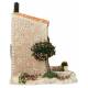 Decor voor santons de Provence Huisje met boom 12 x 10 x 10 cm 