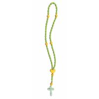 Yellow Heart Rosary ongeveer 28 cm 
