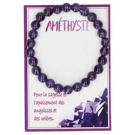 Bracelet en améthyste