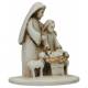 Nativité en albâtre décorée (6x5x4,5 cm)