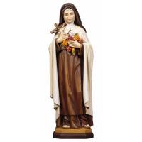Statue en bois sculpté Sainte Thérèse 12 cm couleur