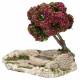 Décor pour santons de Provence Abreuvoir avec arbre fleuri