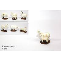 Set van 6 schapen van 5 cm 