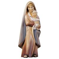 Bergère avec son bébé : crèche de Noël en bois Komet 12 cm