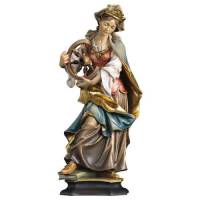 Houtsnijwerk beeld Heilige Catharina van Alexandrie 25 cm gekleurd 