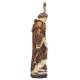 Houtsnijwerk Heilige Romain van Condat 20 Cm Gekleurd 