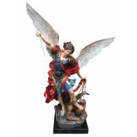 Statue 75 cm St Michel (95 cm jusqu'aux ailes)