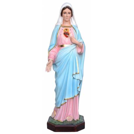 Statue Sacre cœur de Marie 85 cm en fibre de verre