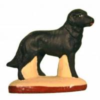 Santon Gateau 7 Cm Zwarte Hond 