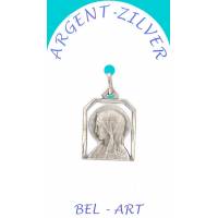 Médaille Argent - Vierge Ajourée - 14 X 17 mm