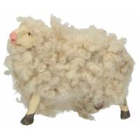 Santon Napolitain 12 Cm Mouton debout avec laine