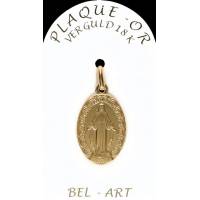 Médaille plaqué-or - Miraculeuse - 21 mm
