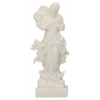 Statue 17 cm - Albâtre - Marie qui défait les noeuds