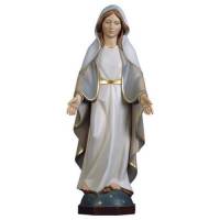 Statue en bois sculpté Vierge Miraculeuse moderne 23 cm couleur