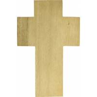 Natuurlijk houten kruis 15 cm 
