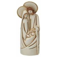 Nativité en albâtre décorée (12x5x4.5 cm)