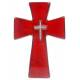 Croix Céramique - 16 X 10.5 cm - Rouge