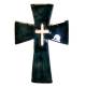 Croix Céramique - 16 X 10.5 cm - Vert Foncé