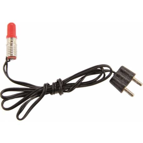 Ampoule Rouge Led 5 V-0.5 W - Avec Cable Et Prise