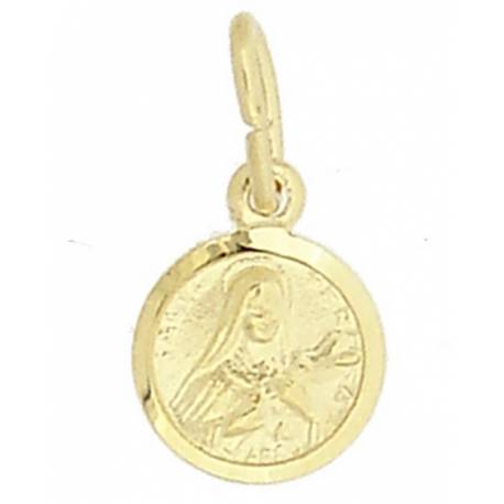 Médaille Ste Thérèse - 8 mm - Métal Doré