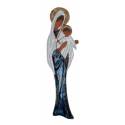 Vierge Ceramique Avec Enfant 28 Cm-Bleu Fonce