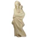 Statue Vierge Marie moderne en bois - 25 cm - bois naturel