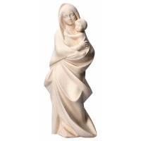 Statue Vierge Marie moderne en bois - 21 cm - bois naturel