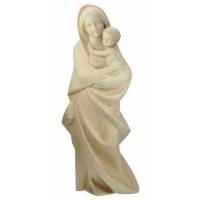Statue Vierge Marie moderne en bois - 6 cm - bois naturel ciré