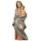 Statue Vierge Marie moderne en bois - 10 cm - couleur