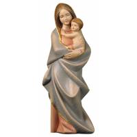 Houtsnijwerk beeld Maria modern 10 cm gekleurd 