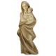 Statue Vierge Marie moderne en bois - 10 cm -Tons bois