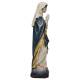 Statue Vierge Marie en bois - 30 cm - or antique