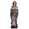 Houtsnijwerk beeld Maria biddend 20 cm gekleurd 