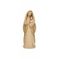 Statue Vierge Marie avec enfant en bois - 15 cm - 2 ons bois