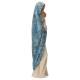 Houtsnijwerk Maria Met Kind 25 cm Blauw Gemarmerd 