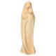 Statue Vierge marie avec enfant en bois - 15 cm - finition alabaster