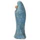 Houtsnijwerk Maria met find 15 cm gekleurd Blauw Gemarmerd 