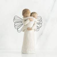Statuette Willow Tree : Ange Debout Avec Enfant 14 Cm - Angel's Embrace