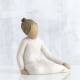 Statuette Willow Tree : Fille Assise 7.5 Cm - Thoughtful child
