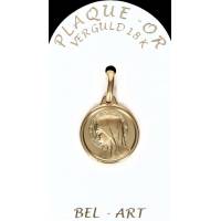 Medaille plaqué-goud - O.L.V. - 15 mm 