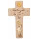 Kruisbeeld in houtsnijwerk - 20 cm - 2 houtkleuren - Mon ange gardien 