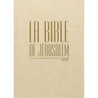 Bible de Jérusalem - Couverture souple beige pages dorées 