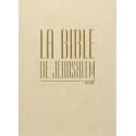 Bible de Jérusalem - Couverture souple beige pages dorées 